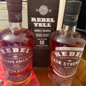 3 Rebel Bourbon Bottles item
