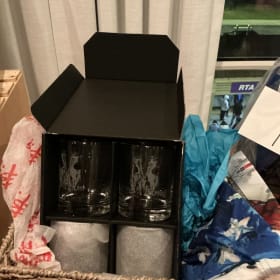 39–“Dynamic Duo” Glassware & “Old Glory” Leggings Set item