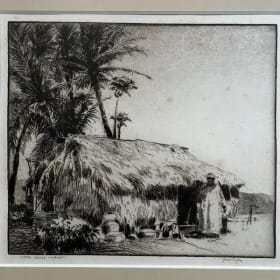 Grass House Etching item