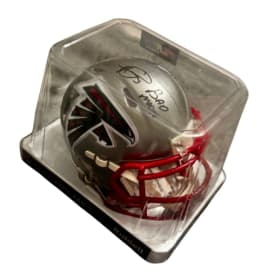 Andre Rison Signed Falcons Mini Helmet item