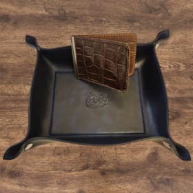 Leather Money Clip Wallet & Valet Tray item