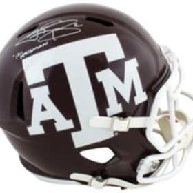 Johnny Manziel Signed Texas A&M University Speed Rep Helmet item