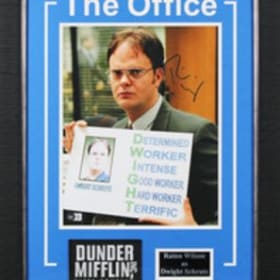 The Office Rainn Wilson Signed 11x14 Framed Photo item