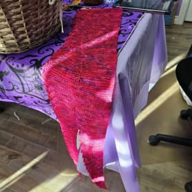 Hand Knitted Scarf by Carol item