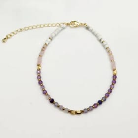 Inner Peace-Fluorite/Amethyst/Rose Quartz/Howlite Bracelet item