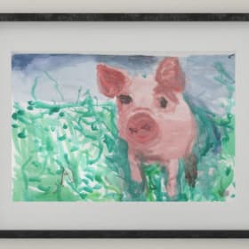 Piggy in the Meadow - 8x10 (NO. 276) item