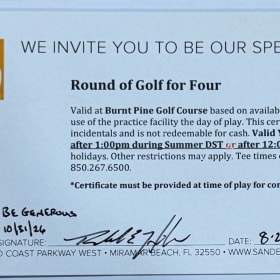 Sandestin Golf Package for 4 item