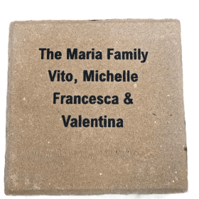 Engraved memorial Garden Paver item