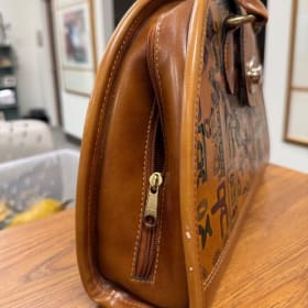 Vintage Brown Leather Handbag item