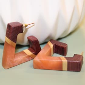 Handmade Wood Earrings item