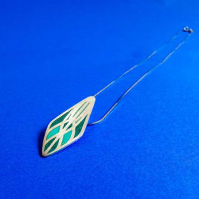 Sterling Silver & Enamel Pendant by Keen Studio item
