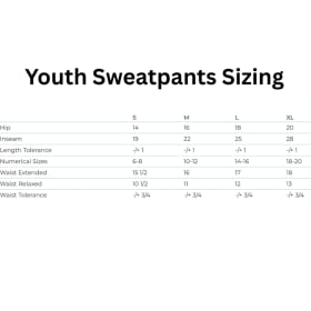 #6 Youth Grey Joggers Green Logo item