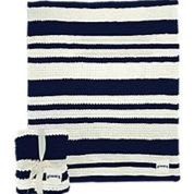 Golden Bulls Cable Knit Throw Blanket item