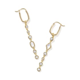 Mini Elisa and Abbie gold Convertible Huggie Earrings item