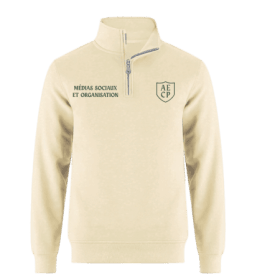 3/4 Zip Médias Sociaux et Organisation (BEIGE) item