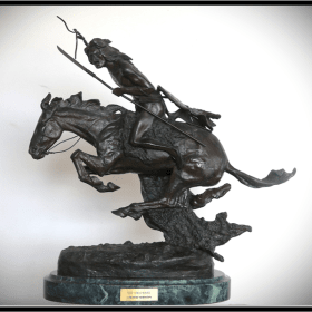 #2 Frederick Remington Bronze Statue, The Cheyenne item