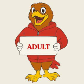 Adult Hawk Zip-Up Hoodie (Red) item
