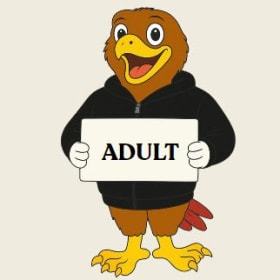 Adult Hawk Zip-Up Hoodie (Black) item