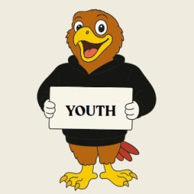 Youth Hawk Pullover Hoodie (Black) item