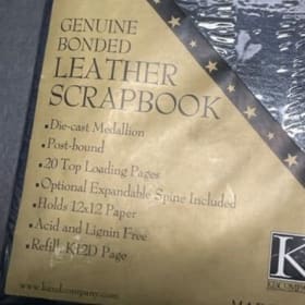 United States Marines Genuine Leather Scrapbook item