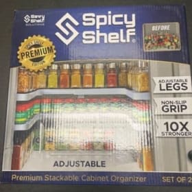Spicy Shelf Premium Adjustable Cabinet Organizers – Set of 2 item