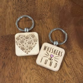 Paw Print Heart Keychain item