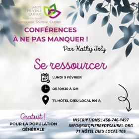 Conférence - Se ressourcer item