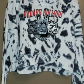 Size Medium J America ladies tye dye crop hoodie item