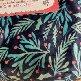 Oversized Plush Holiday Throw item