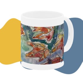 Student Art Mug (Leaves Design) item