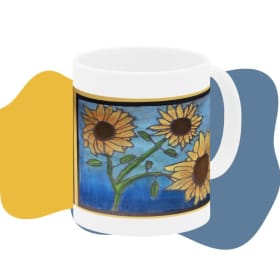 Student Art Mug (Sunflowers Design) item
