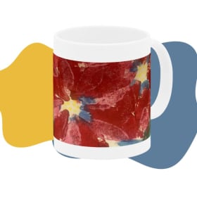 Student Art Mug (Poinsettias Design) item