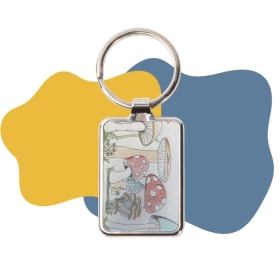 Student Art Key Chain (Mushrooms Design) item