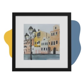 Student Art Framed (Buildings Design) item