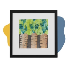 Student Art Framed (Carrots Design) item