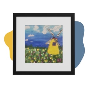 Student Art Framed (Windmill Design) item