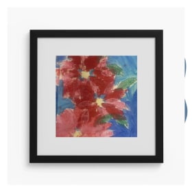 Student Art Framed (Poinsettias Design) item