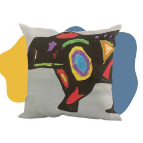 Student Art Pillow (Bear Design) (14x14) item