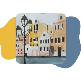 Student Art Coaster Set (Buildings Design) item