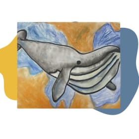 Student Art Blanket (Whale Design) item