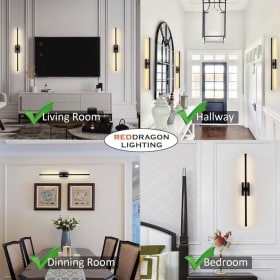 Rechargeable Peel-and-Stick Wall Sconces (Set of 2, 28.3”) item