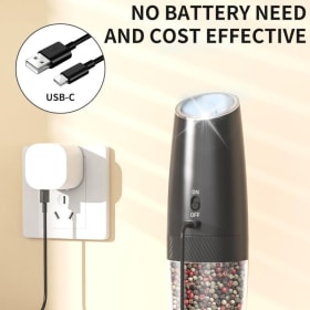 Rechargeable Electric Salt & Pepper Grinder Set item