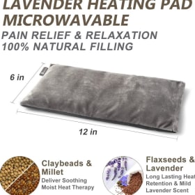Microwavable Heating Pad with Washable Cover (6" x 12") item