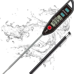 Digital Instant-Read Thermometer (Black, Waterproof) item