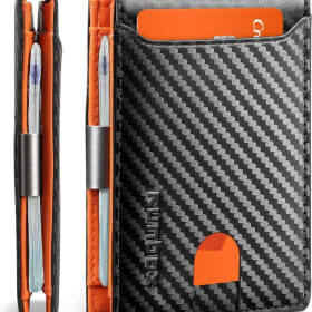 RUNBOX Slim Leather Wallet with Money Clip & RFID Blocking item