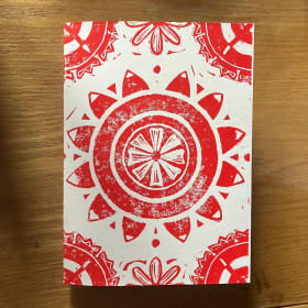 Handprinted Card - Ceiling at Ravenna (set of 5) item