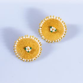 Beaded Hide Earrings item