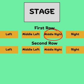 FRONT Middle Right Bench/Banco delantero medio derecho item