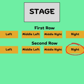 SECOND Right Bench/SEGUNDO Banco Derecha item