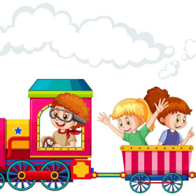 Holiday Parade Trackless Train for 4 item